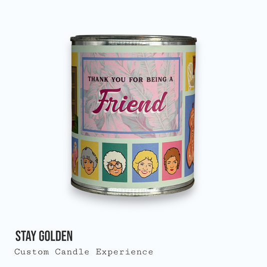 Stay Golden Custom Candle